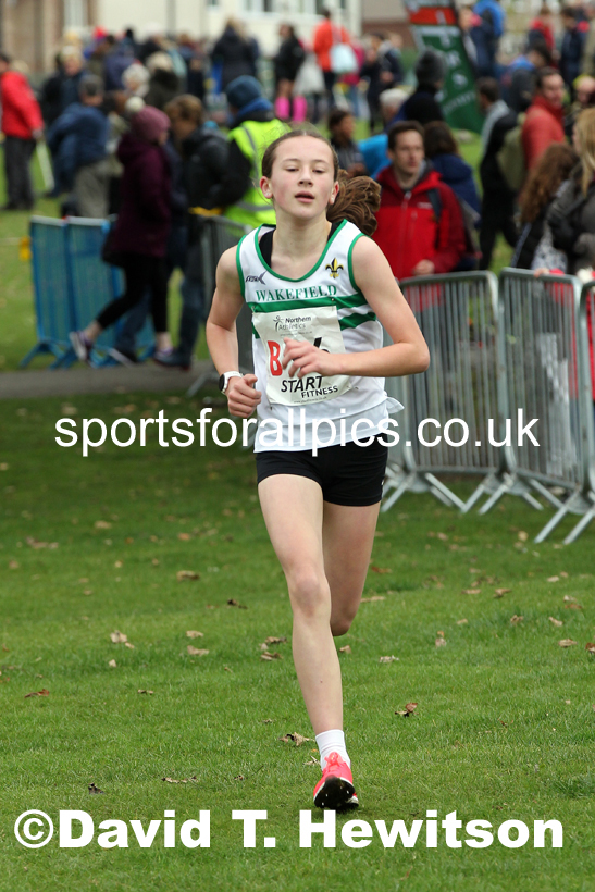 Girls under-13s Northern Cross Country Relays, Graves Park, Sheffield. Photo: David T. Hewitson/Sports for All Pics